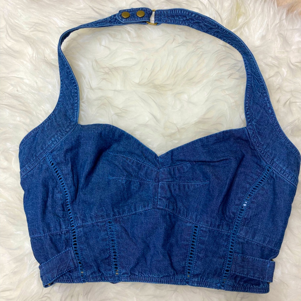 NWT Free People Denim Top